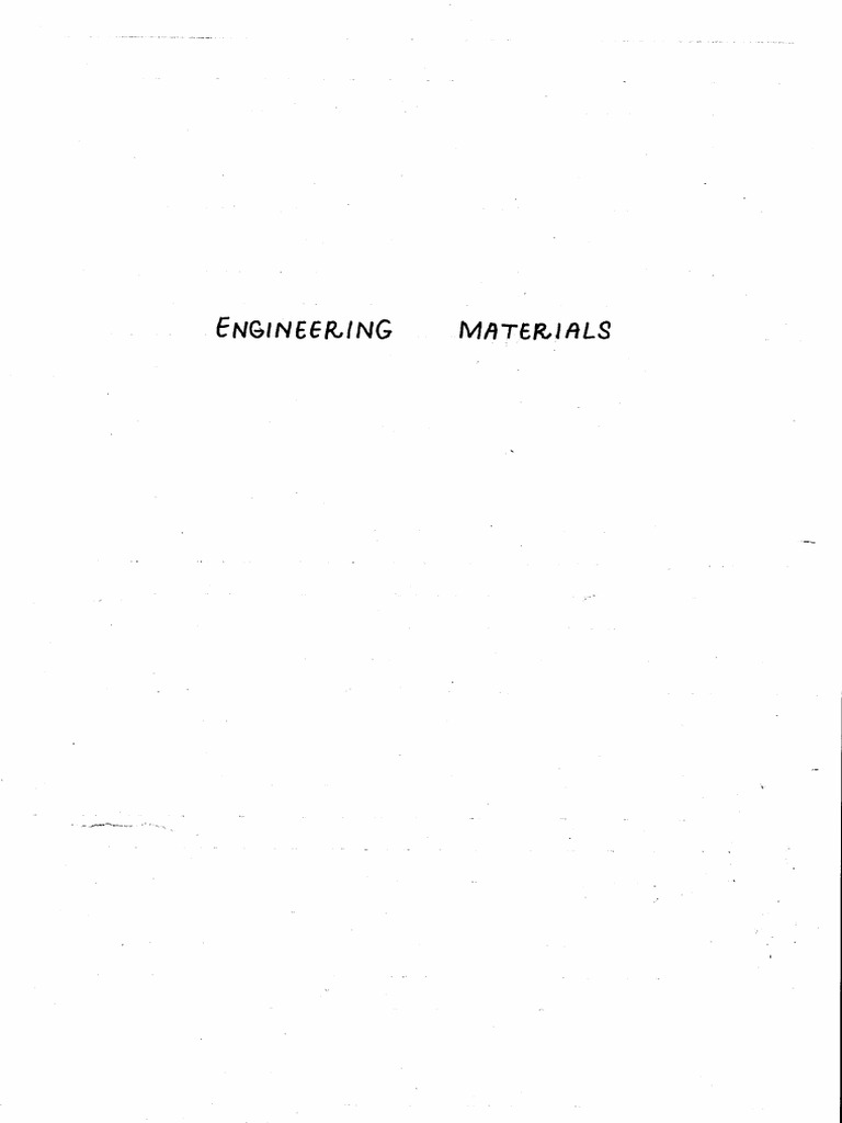 Engineering Materials | PDF