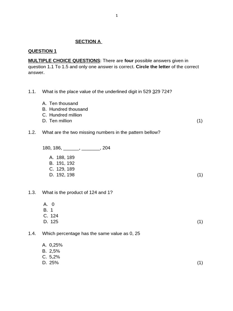 2023 Gr. 6 Math Assignment Term1 | PDF | Mathematics