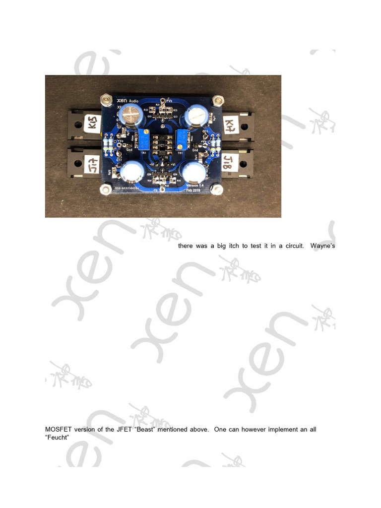 XELF Lateral MOSFET Buffer Public | PDF