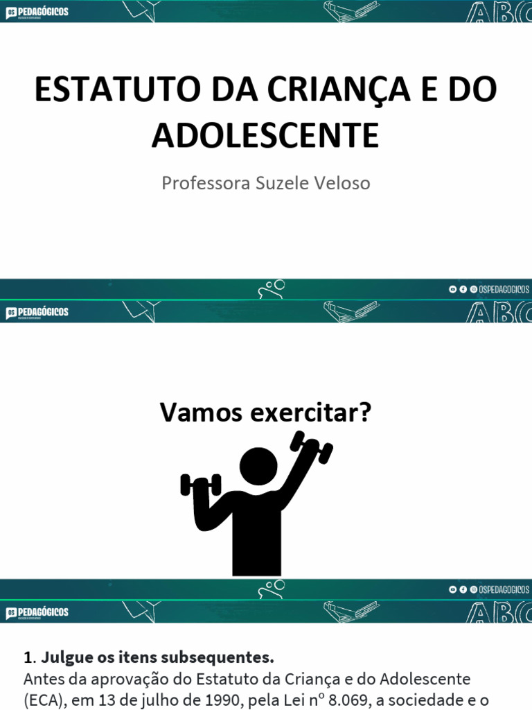 ECA+-+Exercícios+-+Parte+01+-+ITENS+-+Prof.+Suzele+ | PDF