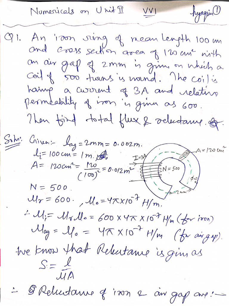 Numerical Set on Unit2 BEE | PDF