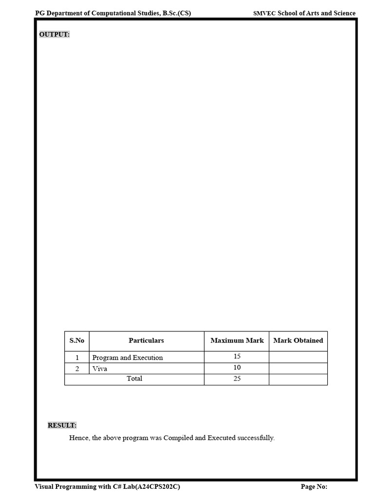 Output Page | PDF