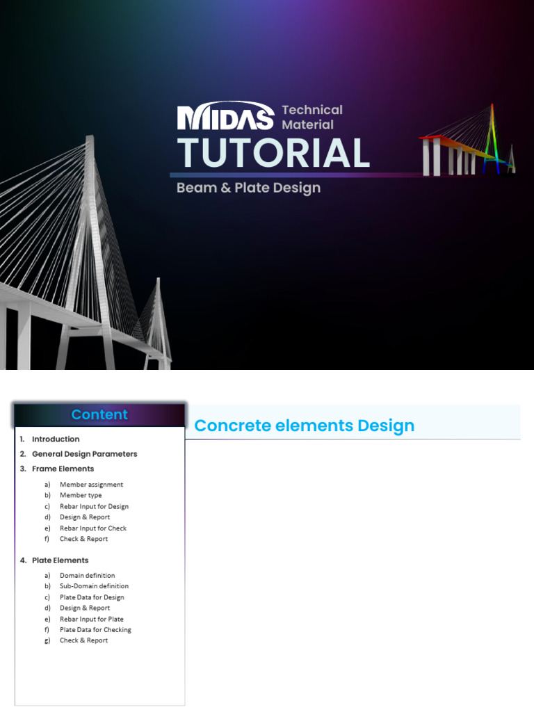 RC Design - Frame and Plates - Civil NX | PDF | Beam (Structure) | Bending