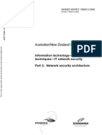 As NZS ISO IEC 18028.2-2006 Information Technology - Security Techniques - IT Network Security Network Securi