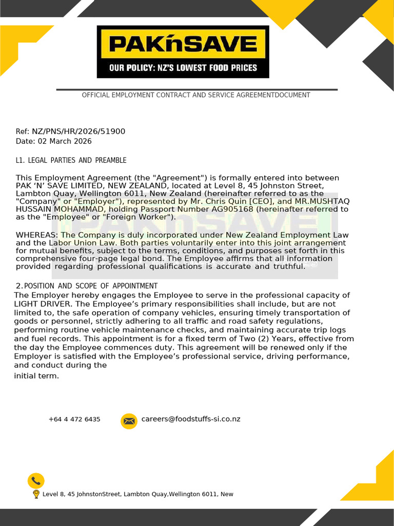 Mushtaq Hussain Mohammad | PDF | Employment | Overtime