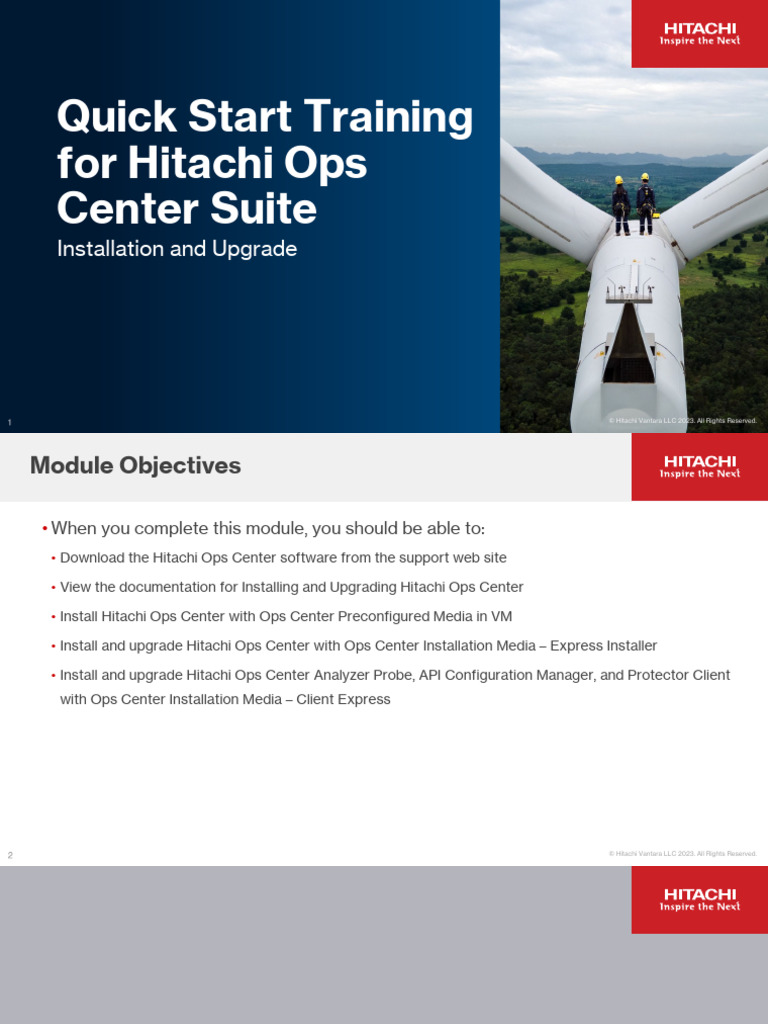 Quick Start Training For Hitachi Ops Center Suite - v1-0 | PDF ...