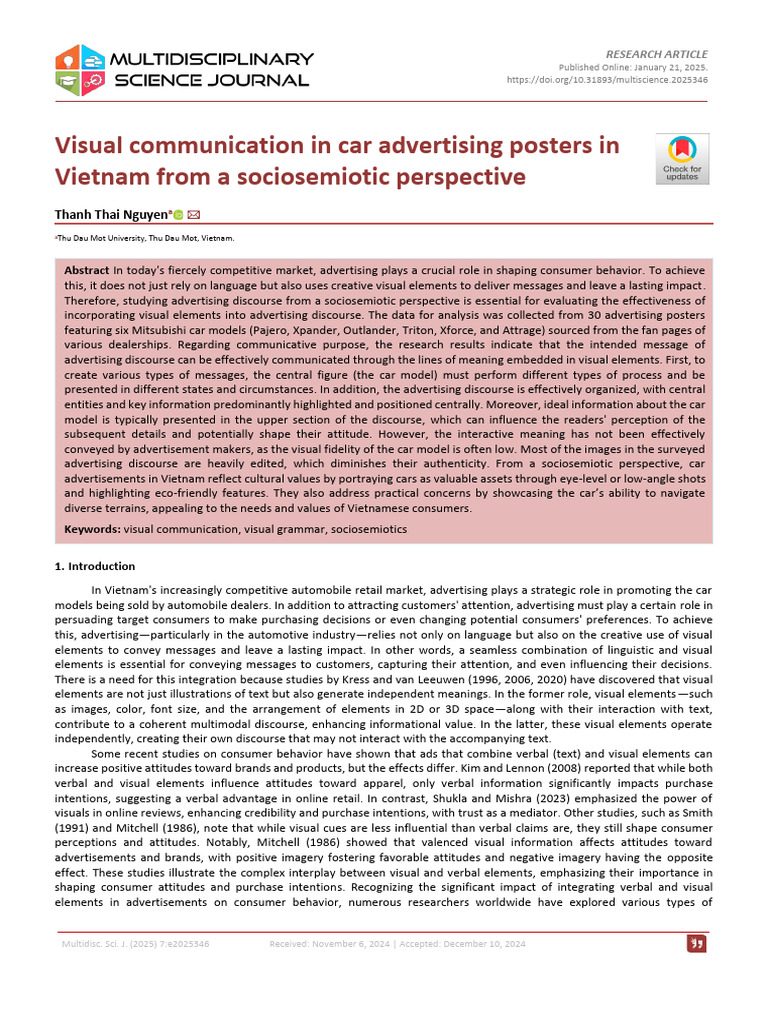 Visual Communication in Car Advertising Posters , Cas | PDF ...