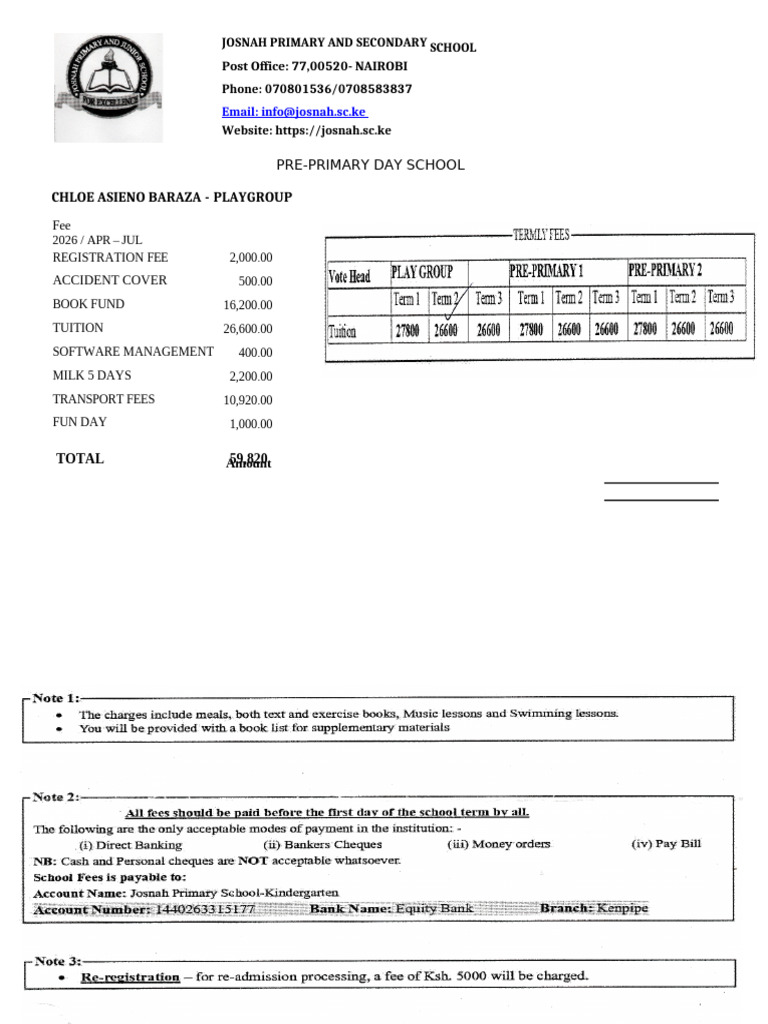 Fee Structure | PDF