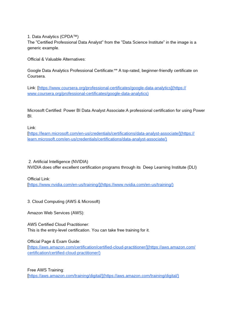Free Courses | PDF