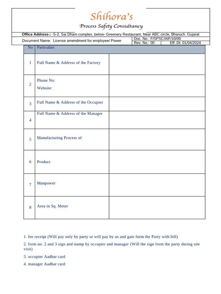 10. License Amendment for Employee Power | PDF