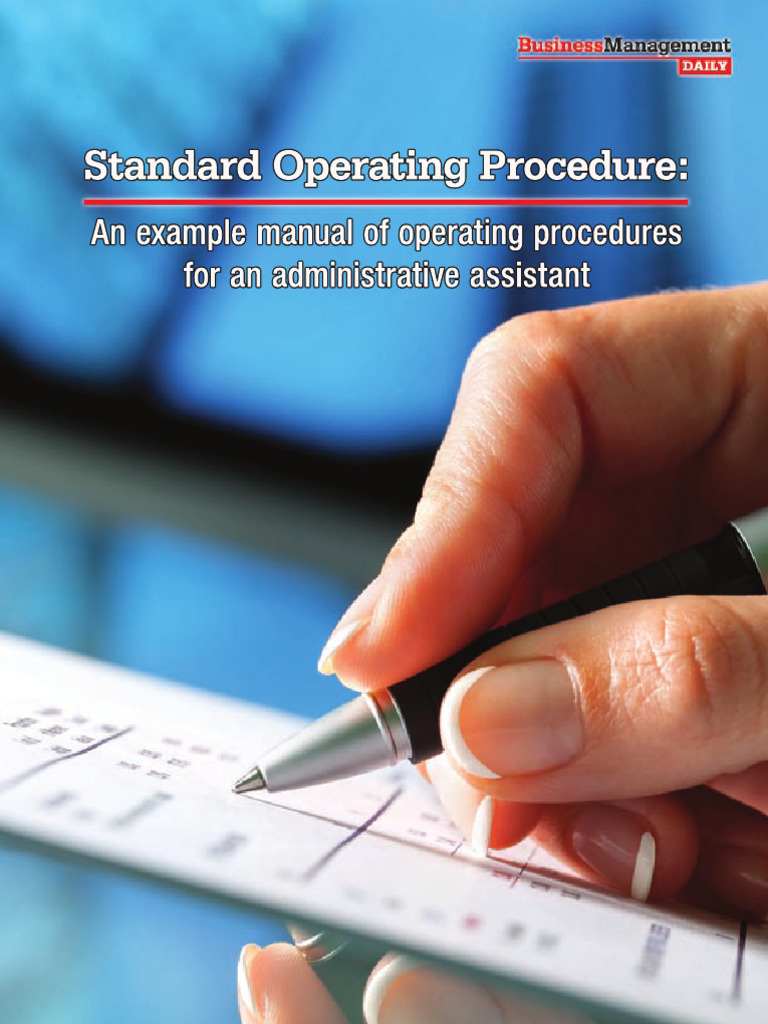 Standard Operating Procedure - An Example Manual of Operating ...