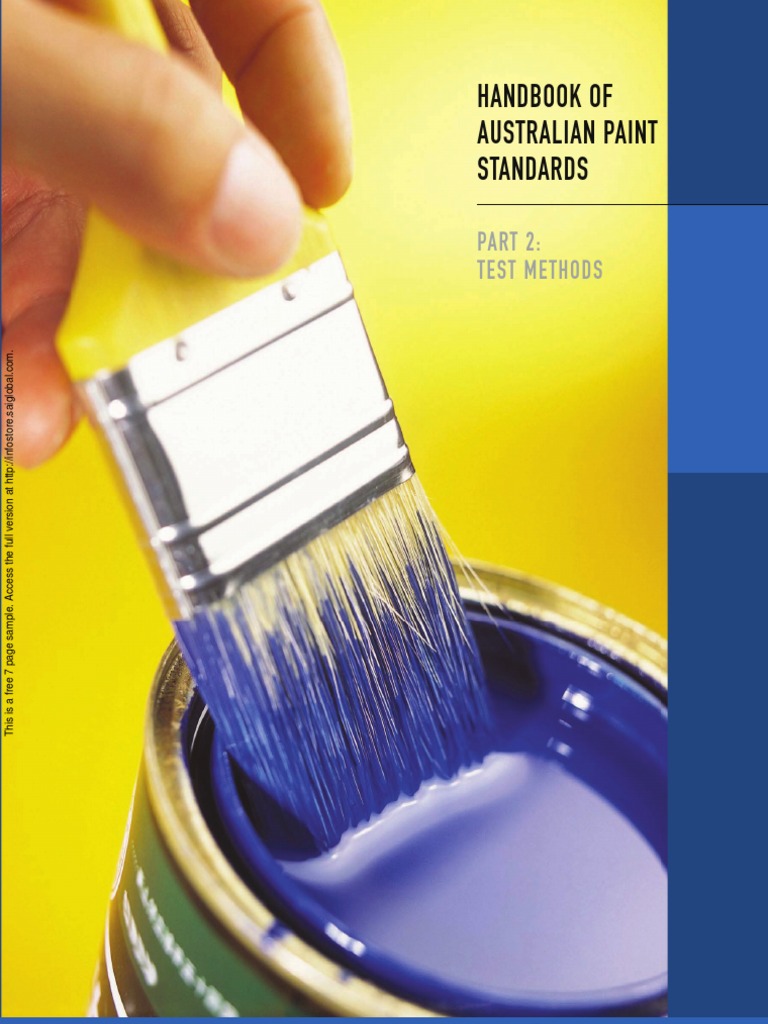 HB 73.22005 Handbook of Australian Paint Standards Test Methods PDF