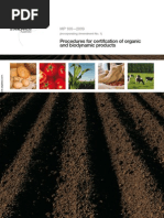 MP 100-2009 Procedures for Certification of Organic and Biodynamic Products