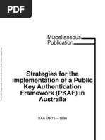 MP 75-1996 Strategies for the Implementation of a Public Key Authentication Framework (PKAF) in Australia