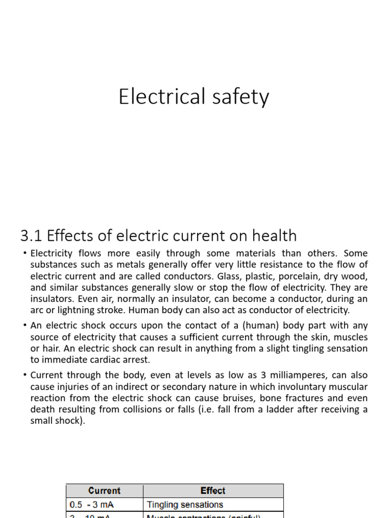 Unit 4 Electrical Safety | PDF | Electrical Wiring | Occupational ...