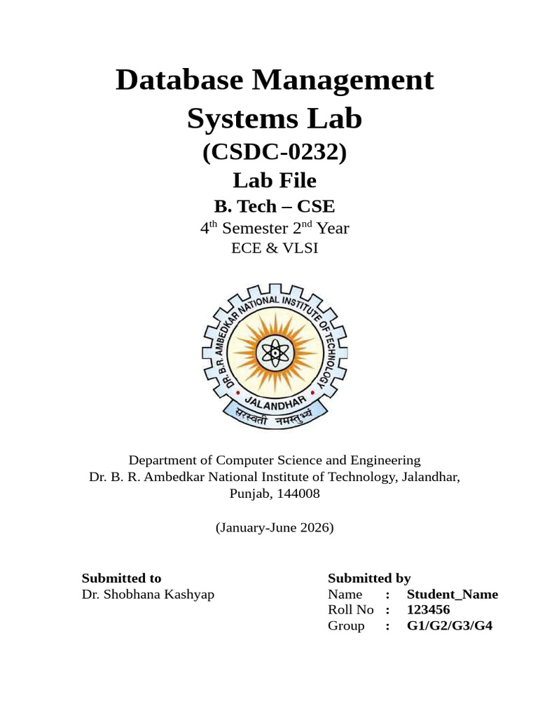 DBMS File Template | PDF