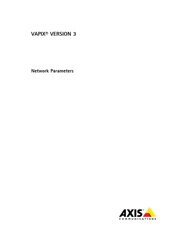 Vapix Network Parameters 52928 en 1307 | PDF | Ip Address | Domain Name ...