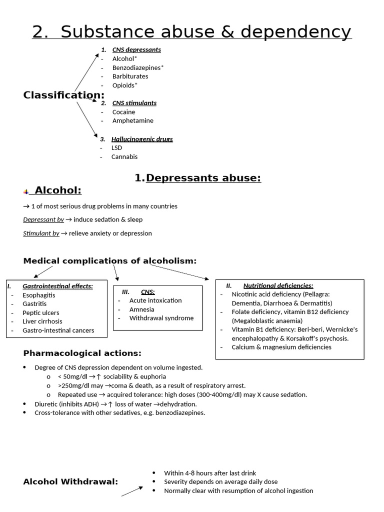 Lecture 2 Substance Abuse and Dependancy | PDF | Opioid | Heroin