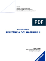 UNICAMP Faculdade de Engenharia Mecânica notas de aula de Resistência dos Materiais II