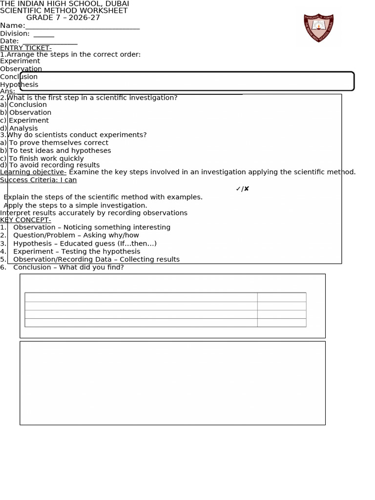 g 7 Scientific Method Module 1 | PDF | Hypothesis | Experiment