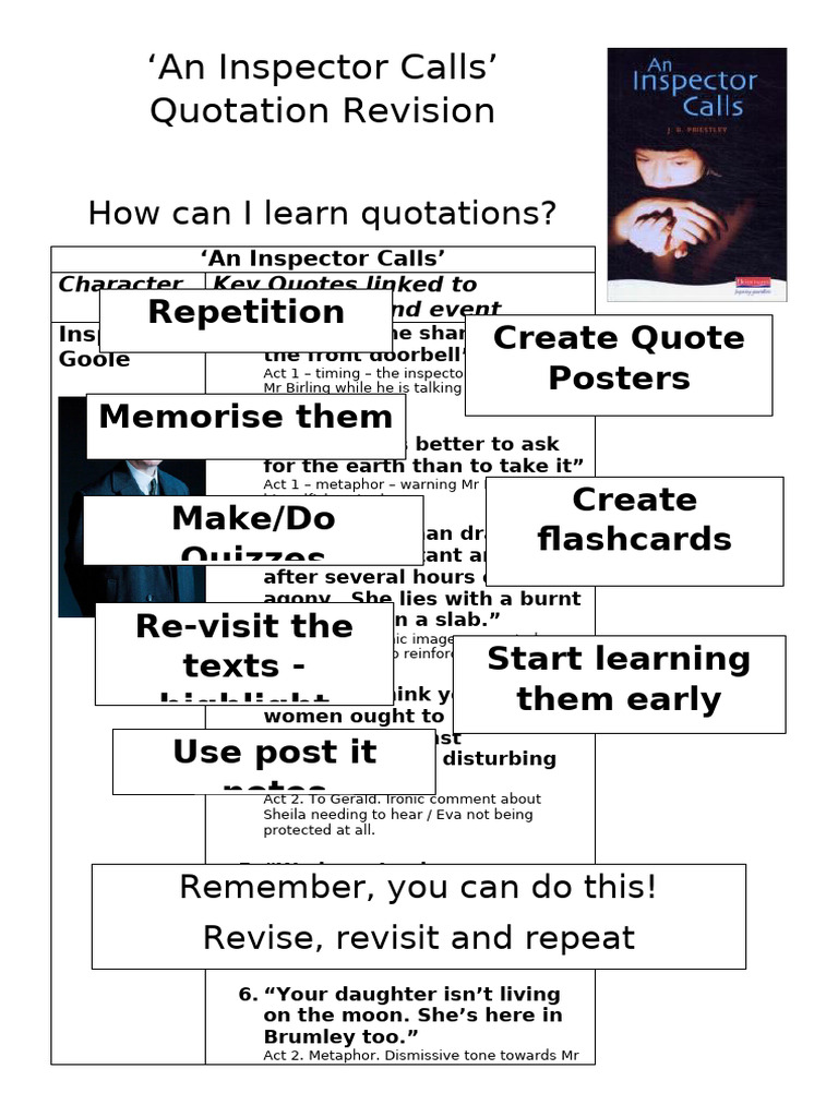 AIC 4.3 Key Quotations 2 | PDF | Linguistics