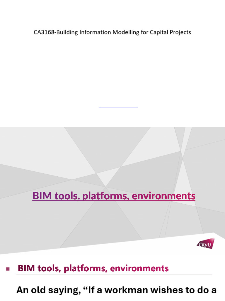 Week 8 BIM Technology LC | PDF | Autodesk Revit | Building Information ...