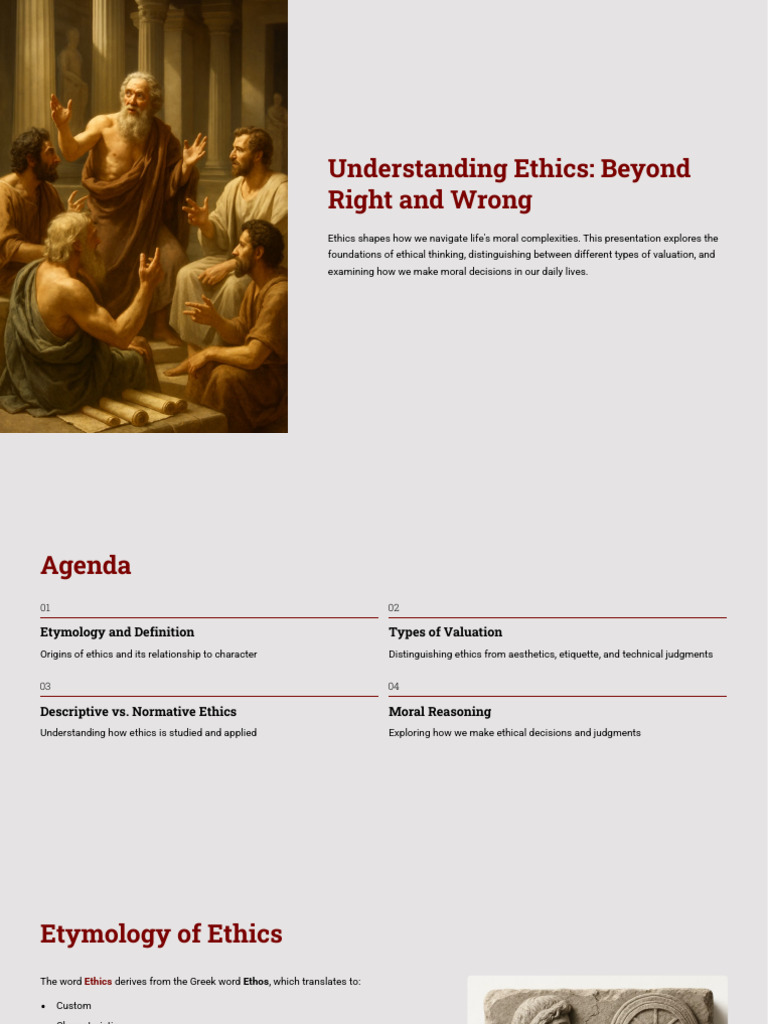 Understanding Ethics Beyond Right and Wrong | PDF | Morality | Aesthetics
