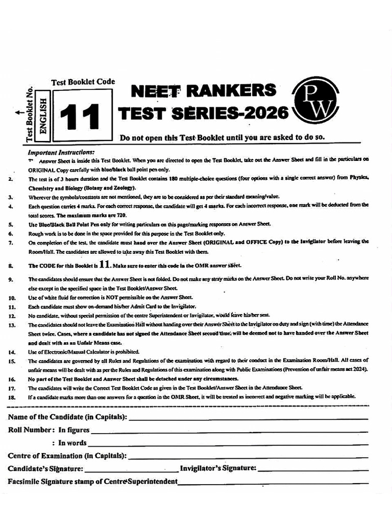 TEST 11 | PDF