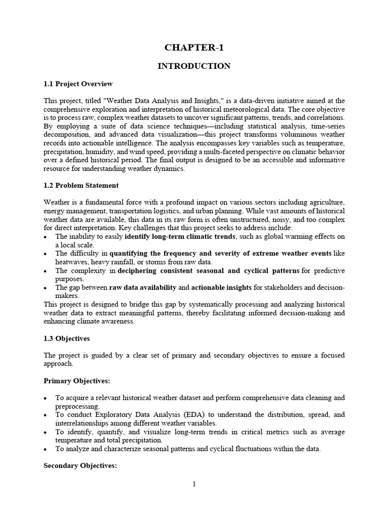 Weather Data Analysis Report File[1][1][1] | PDF | Time Series ...