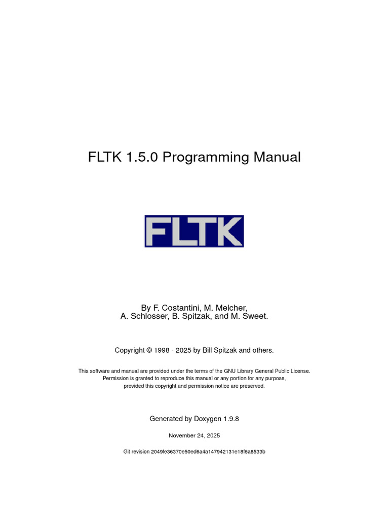 fltk | PDF | Window (Computing) | Software