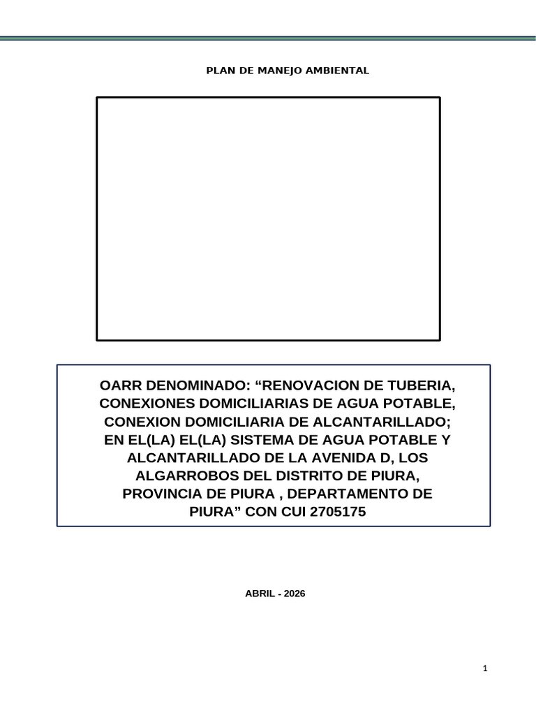 Plan de Manejo Ambiental | PDF | Entorno natural | Residuos