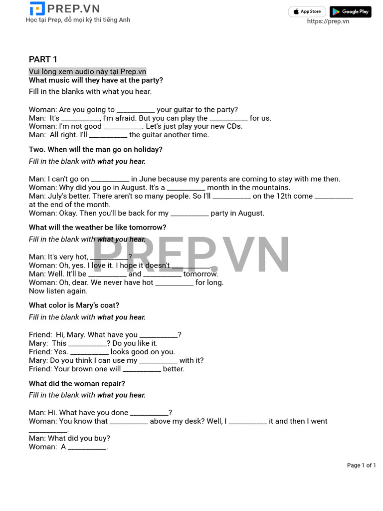 Part 1 | PDF