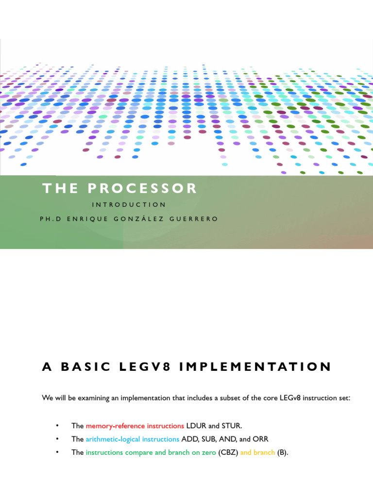 SLIDES.+the+Processor+Part+I A | PDF | Input/Output | Central ...