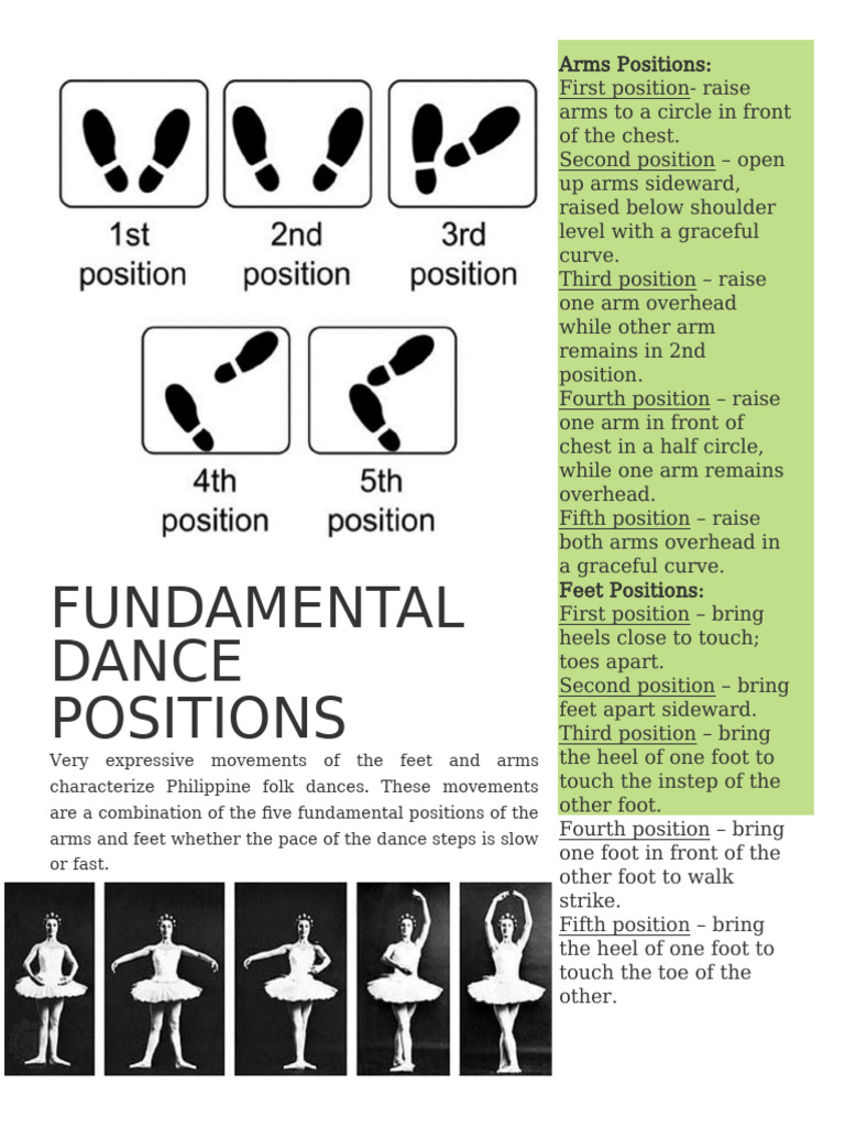 Fundamental Dance Positions | PDF | Foot | Dances