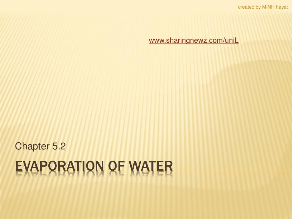 Science Form 2 Chapter 5.3 Evaporation of Water Note | PDF ...
