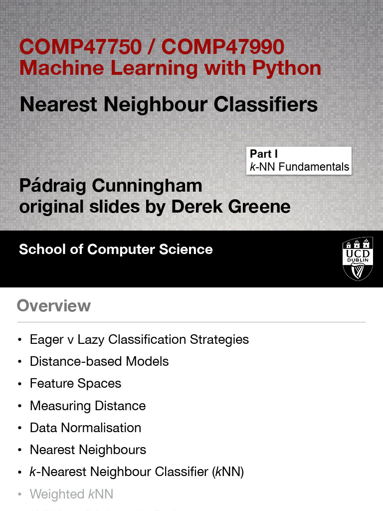 02 - kNN | PDF | Applied Mathematics | Machine Learning