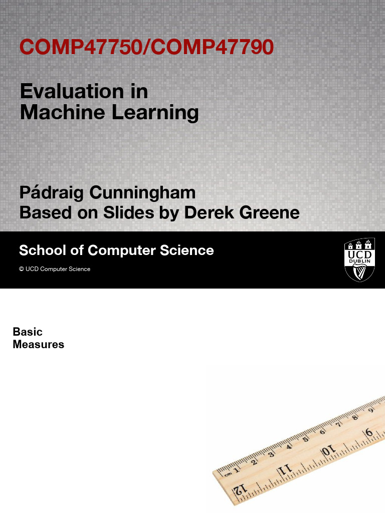 08 - Evaluation | PDF | Receiver Operating Characteristic | Sensitivity ...