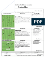 Practice Plan: United States Youth Soccer Association