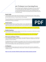 Principles of Aseptic Technique in an Operating Room