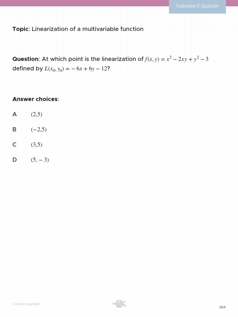 Linearization+of+a+Multivariable+Function | PDF | Calculus | Applied ...