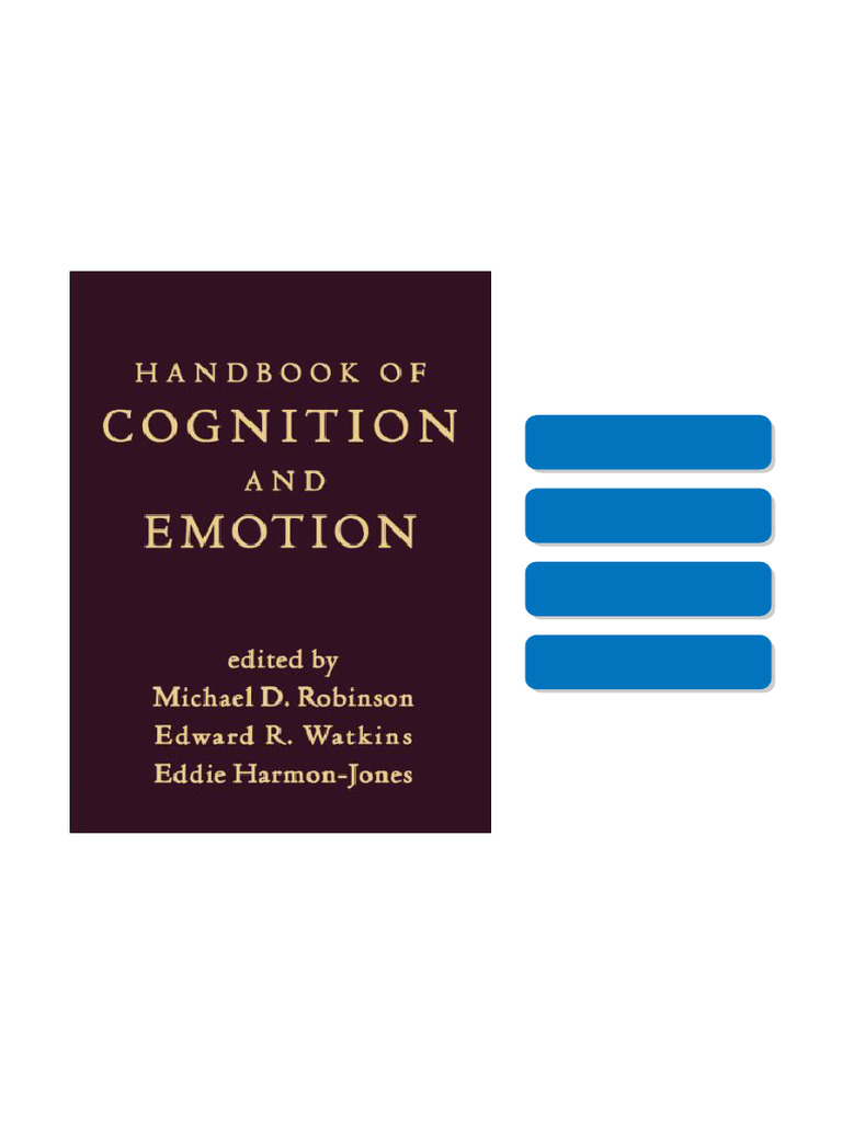 Handbook of Cognition and Emotion 1st Edition –Version Ready to Read | PDF
