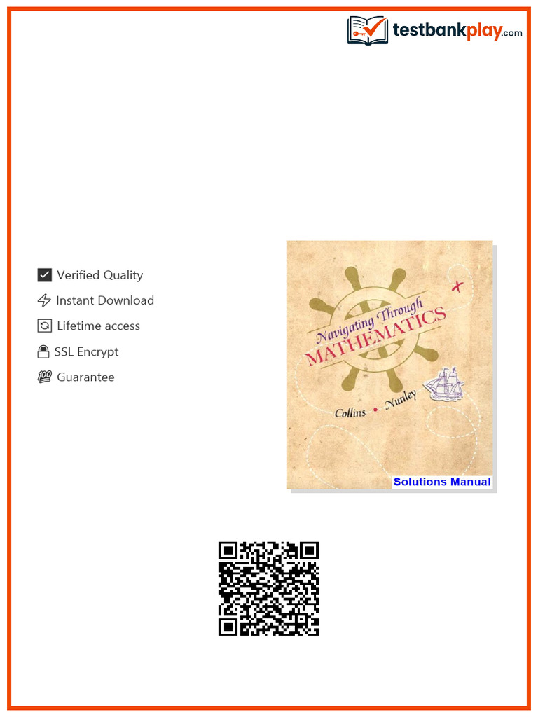 Navigating Through Mathematics 1st Edition Collins Solutions Manual ...