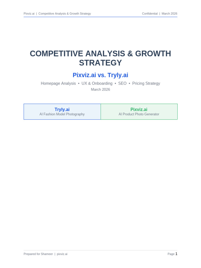Pixviz Competitive Analysis 2026 | PDF | Search Engine Optimization