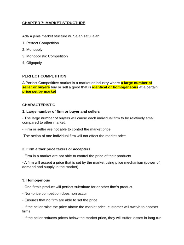 Microeconomic Chapter 7 (Market Structure) | PDF | Monopoly | Profit ...