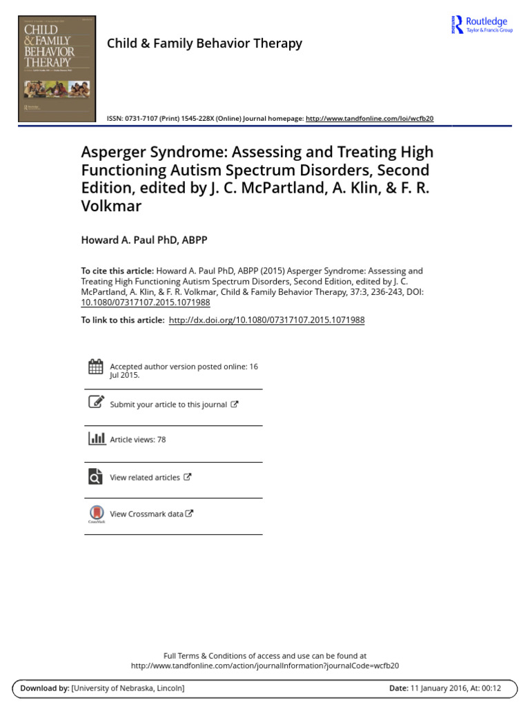 iAsperger Syndrome Assessing and Treating High Functioning Autism ...