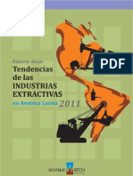 Reporte Anual, Tendencias de las INDUSTRIAS EXTRACTIVAS en América Latina, 2011
