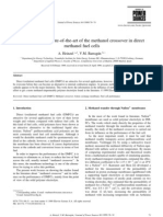 A Review of The State-Of-The-Art of The Methanol Crossover in Direct Methanol Fuel Cells