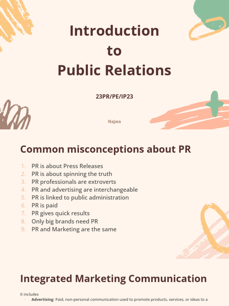 Introduction to Public Relations | PDF | Public Relations | Brand