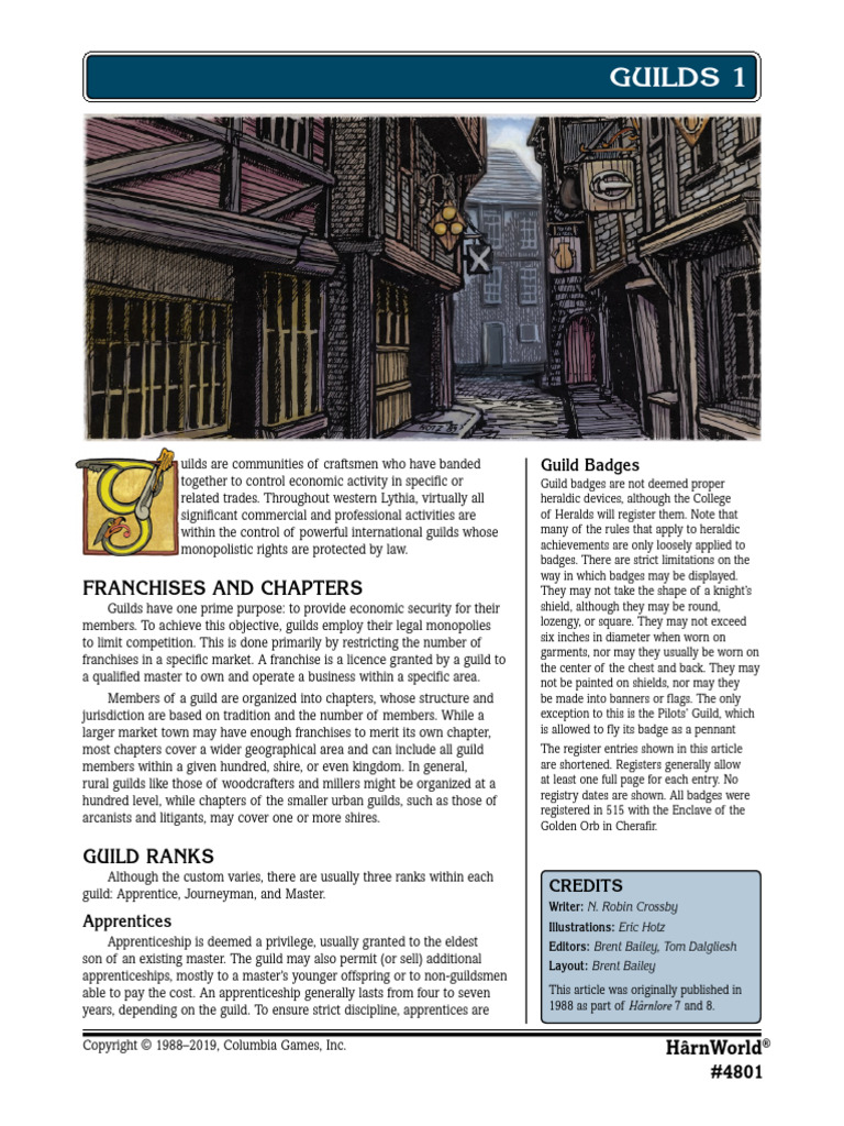 4801 Guilds | PDF | Apprenticeship | Journeyman