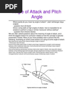 Angle of Attack and Pitch Angle